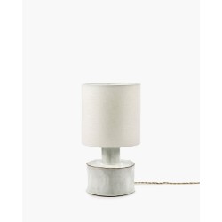 LAMPE DE TABLE BLANCHE EMAILLEE - CATHERINE PAR MARIE MICHIELSSEN - L.25x P.25 xH.47 cm - SERAX