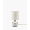 LAMPE DE TABLE BLANCHE EMAILLEE - CATHERINE PAR MARIE MICHIELSSEN - L.25x P.25 xH.47 cm - SERAX