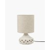 LAMPE OYA N.1 - BEIGE - ABAT-JOUR LIN - PAR SOPHIE CASIER - L.25x P.25 xH.42 cm - SERAX