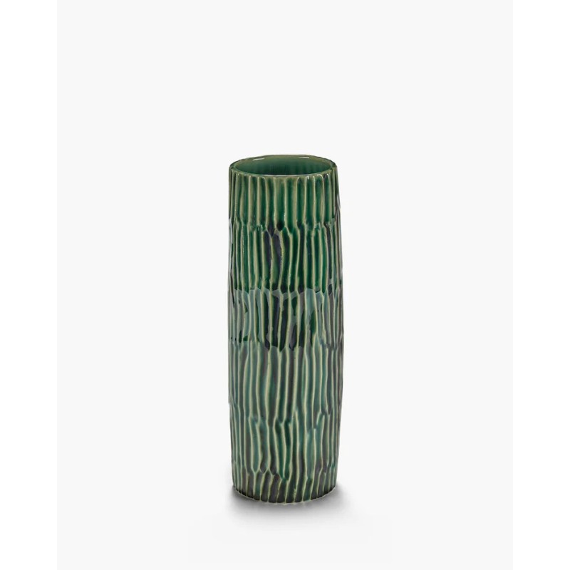 VASE VERT L CERAMIQUE - LANZA PAR PASCALE NAESSENS - D.9 x H.25 cm - SERAX