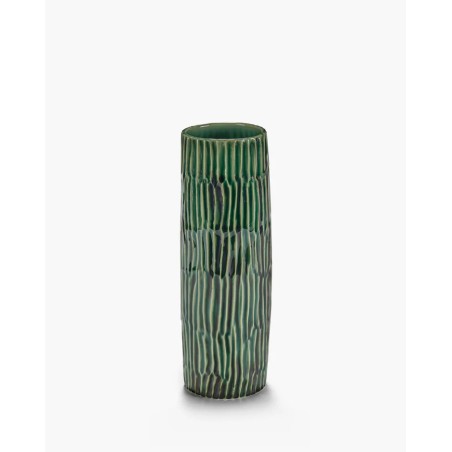 VASE VERT L CERAMIQUE - LANZA PAR PASCALE NAESSENS - D.9 x H.25 cm - SERAX