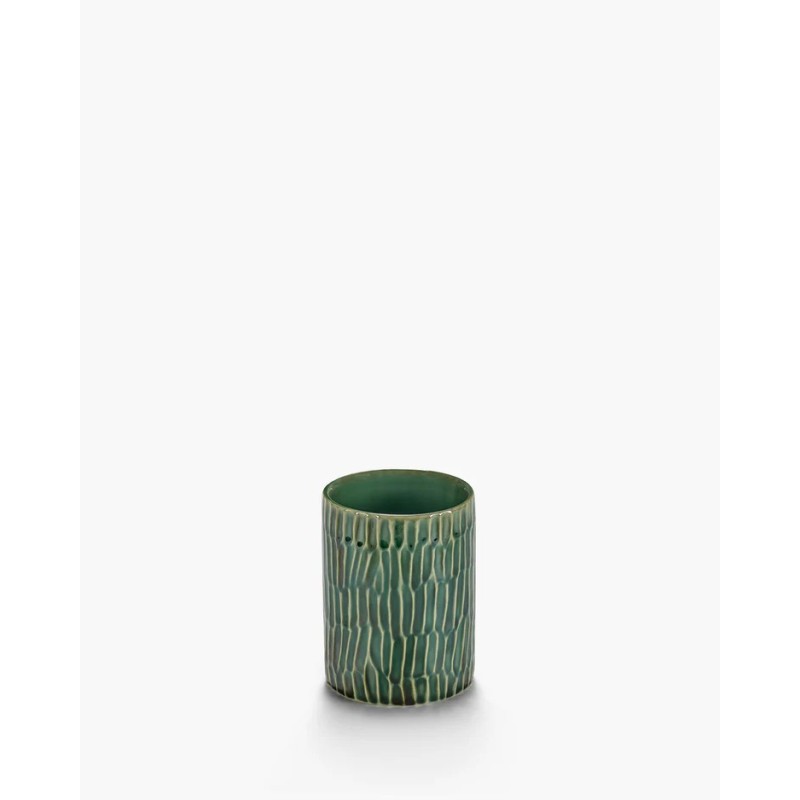 VASE VERT M CERAMIQUE - LANZA PAR PASCALE NAESSENS - D.8,5 x H.11 cm - SERAX