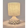 LAMPE OYA N.1 - BEIGE - ABAT-JOUR LIN - PAR SOPHIE CASIER - L.25x P.25 xH.42 cm - SERAX