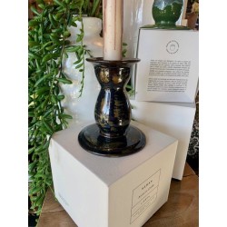 BOUGEOIR BLEU FONCE CERAMIQUE - TERRES DES REVES PAR ANITA LE GRELLE - D.9,5 x H.10,5 cm - SERAX