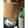 LAMPE OYA N.1 - BEIGE & MARRON - ABAT-JOUR CORDES - PAR SOPHIE CASIER - L.25x P.25 xH.42 cm - SERAX