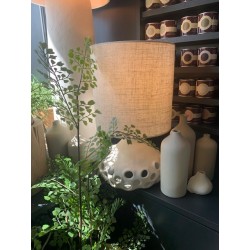 LAMPE OYA N.1 - BEIGE - ABAT-JOUR LIN - PAR SOPHIE CASIER - L.25x P.25 xH.42 cm - SERAX