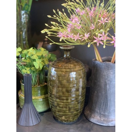 VASE S VERT FONCE GRES - SERAX