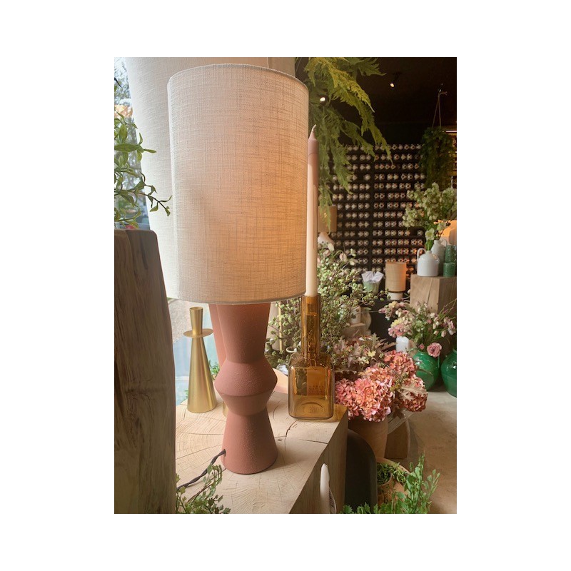 LAMPE MARIE-ANN - TERRACOTA - ABAT-JOUR LIN - SERAX