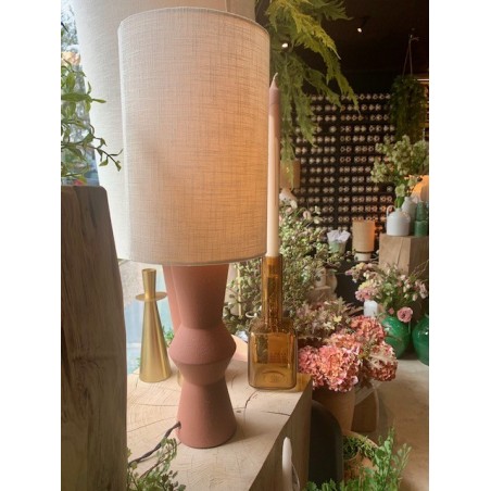 LAMPE MARIE-ANN - TERRACOTA - ABAT-JOUR LIN - SERAX