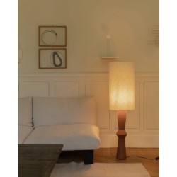 LAMPADAIRE MARIE-ANN - TERRACOTA - ABAT-JOUR LIN - SERAX