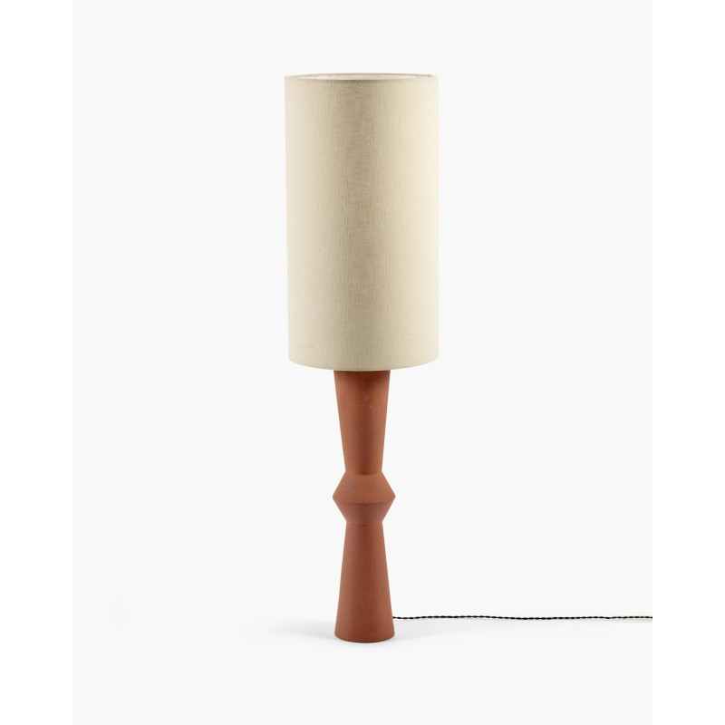 LAMPADAIRE MARIE-ANN - TERRACOTA - ABAT-JOUR LIN - SERAX