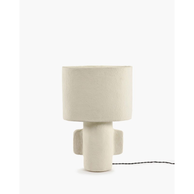 LAMPE 01 WHITE EARTH - MEDIUM - PAPIER-MACHE - SERAX