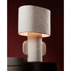 LAMPE 01 WHITE EARTH - MEDIUM - PAPIER-MACHE - SERAX