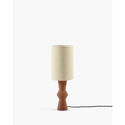 LAMPE MARIE-ANN - TERRACOTA - ABAT-JOUR LIN - SERAX