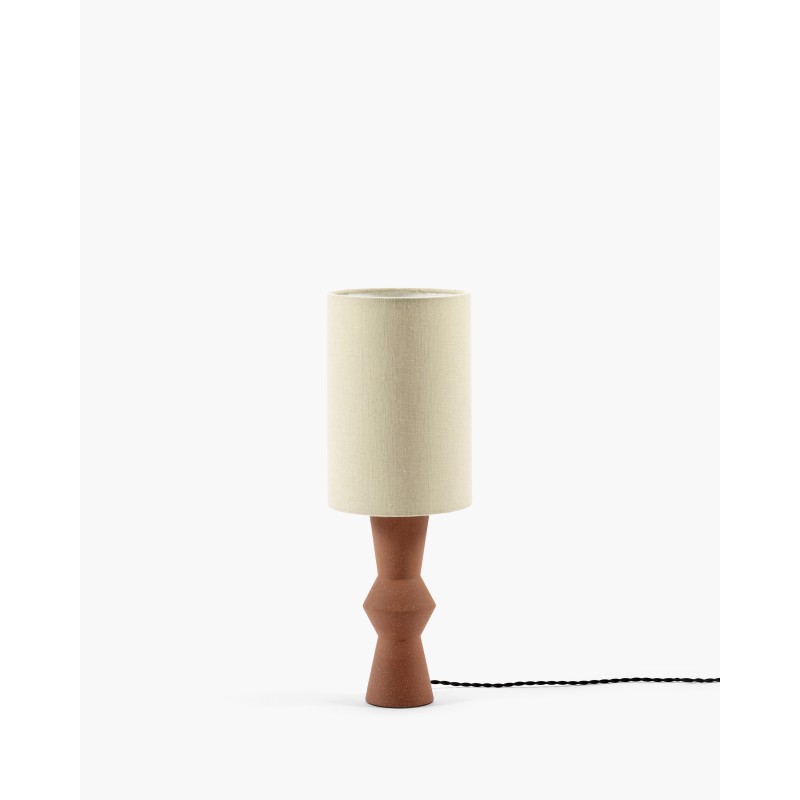 LAMPE MARIE-ANN - TERRACOTA - ABAT-JOUR LIN - SERAX