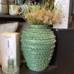 GRAND VASE DURI - EMAILLE VERT - NOORI
