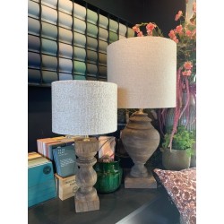 PIED DE LAMPE BOIS - CUMANI - 9x9x36 cm - LIGHT & LIVING