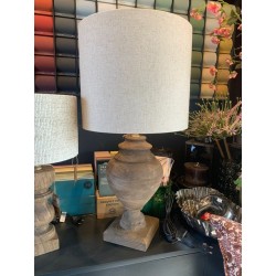 PIED DE LAMPE BOIS CARRE - MILAZZO - D.20x45 cm - LIGHT & LIVING