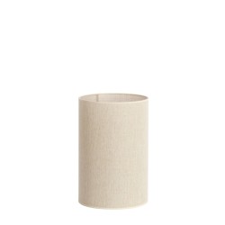 ABAT-JOUR CYLINDRIQUE - BRESKA - HAUTE- BLANC PERLE- D.30xH.45 cm - LIGHT & LIVING