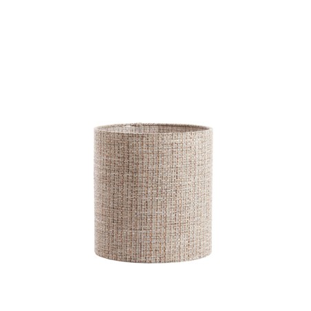 ABAT-JOUR CYLINDRIQUE - OKAVI - MEDIUM - BRUN CLAIR - D.30xH.32 cm - LIGHT & LIVING