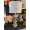 ABAT-JOUR CYLINDRIQUE - RIFE - SMALL - SABLE - D.25xH.18 cm - LIGHT & LIVING