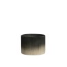 ABAT-JOUR CYLINDRIQUE - TOSSA - SMALL - NOIR-CREME- D.25xH.18 cm - LIGHT & LIVING