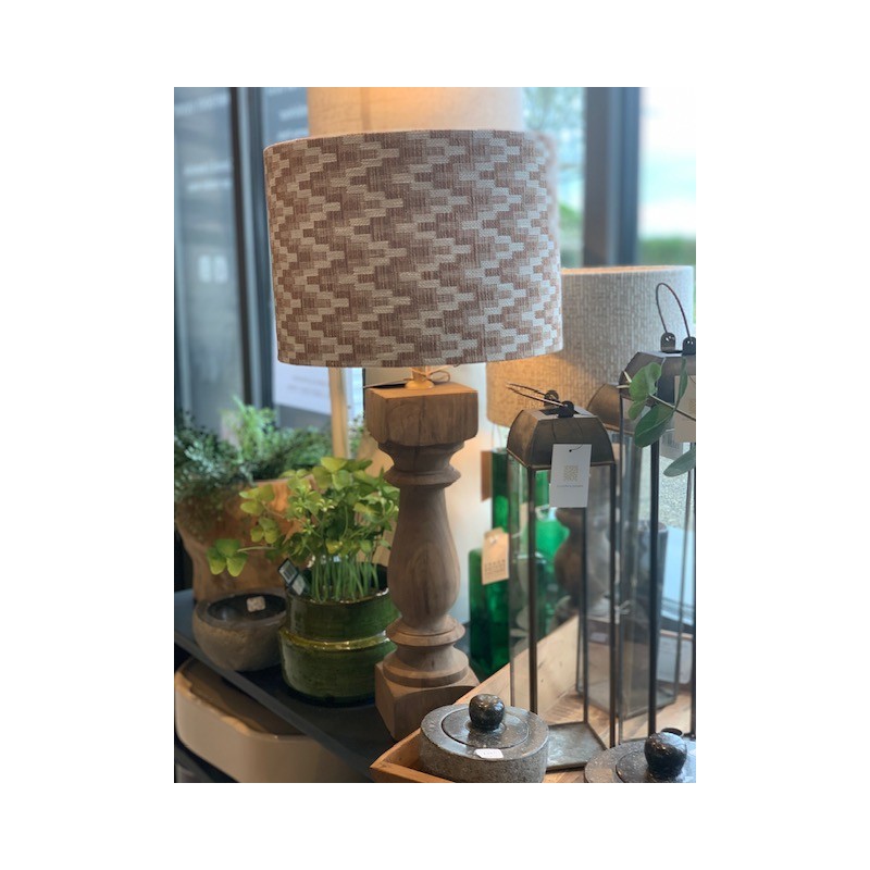 PIED DE LAMPE BOIS - CUMANI - 10x10x47 cm - LIGHT & LIVING