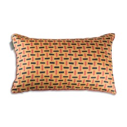 COUSSIN BESTIAIRE SOIE - HOCCO - 42x70 cm - LE MONDE SAUVAGE