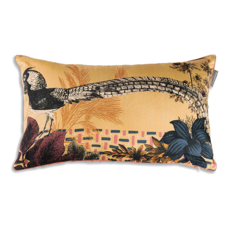 COUSSIN BESTIAIRE SOIE - HOCCO - 42x70 cm - LE MONDE SAUVAGE