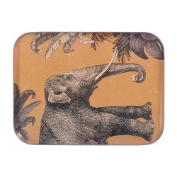 PLATEAU ATARI - MADAGASCAR - 30x40 cm - METAL EMAILLE - LE MONDE SAUVAGE