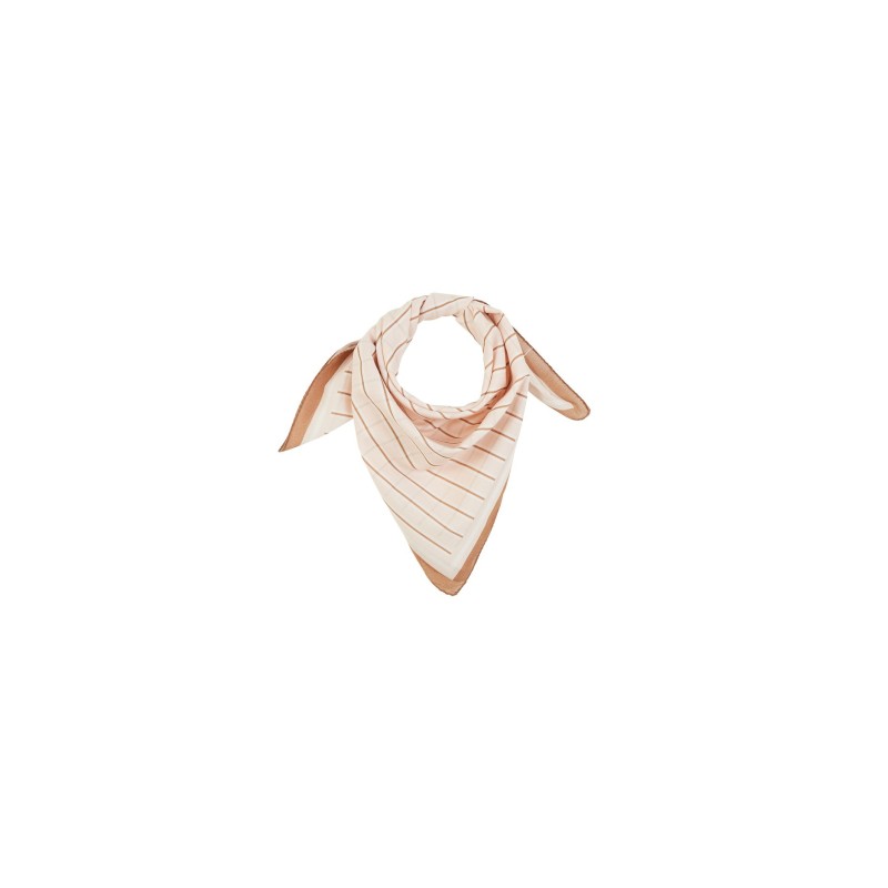 FOULARD - RAYURES CREME - 1x1m - GABRIELLE