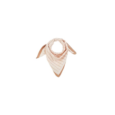 FOULARD - RAYURES CREME - 1x1m - GABRIELLE