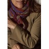 FOULARD EN LAINE - OPALE BORDEAUX - 100x100cm - GABRIELLE