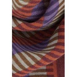 FOULARD EN LAINE - OPALE BORDEAUX - 100x100cm - GABRIELLE