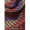 FOULARD EN LAINE - OPALE BORDEAUX - 100x100cm - GABRIELLE