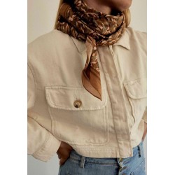 FOULARD SONGE NOISETTE - 1x1m - GABRIELLE