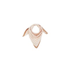 PETIT FOULARD RAYURES CREME - 60x60cm - GABRIELLE