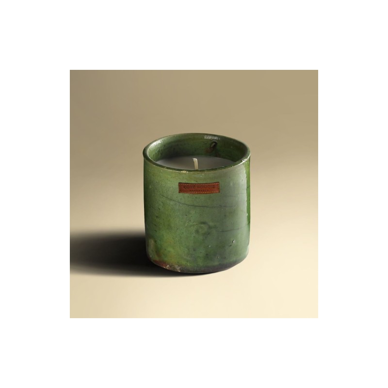 BOUGIE TAMEGROUTE VERTE  M - MENTHE & THE - COTE BOUGIE
