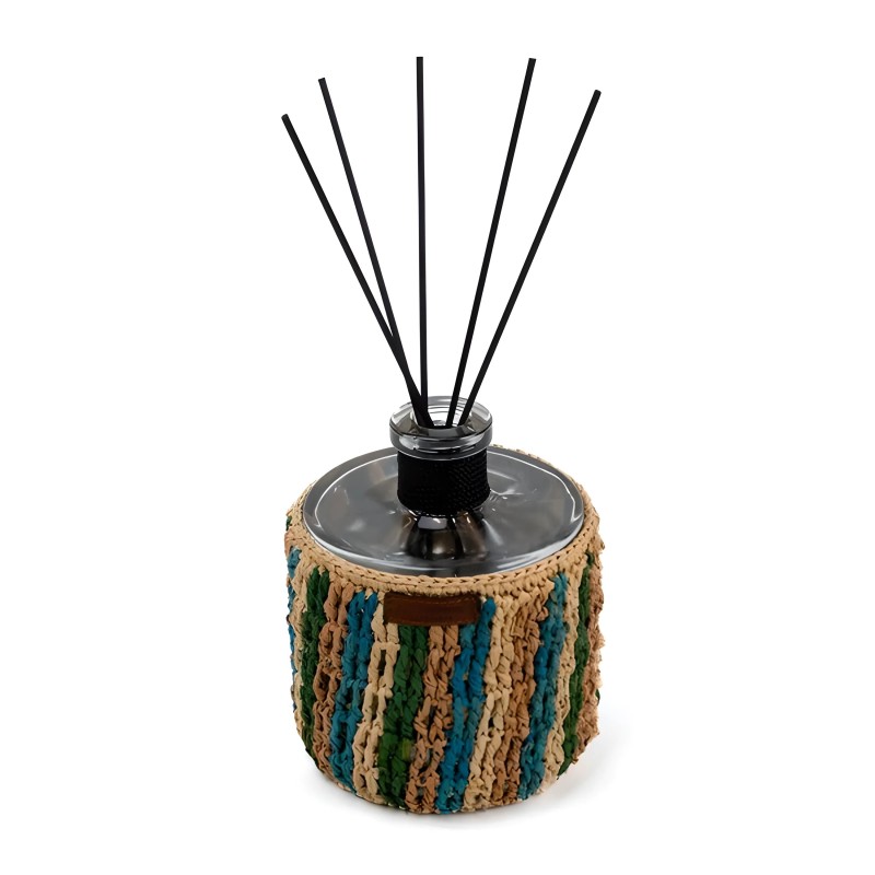 DIFFUSEUR A BATONNET RAPHIA BAHIA - MENTHE & THE - 500 ML - COTE BOUGIE