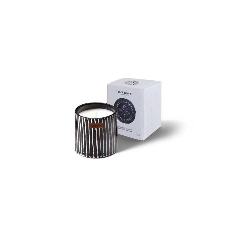 BOUGIE ZEBRE S - MANDARINE -COTE BOUGIE