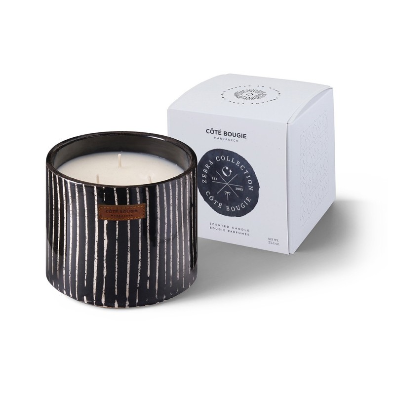 BOUGIE ZEBRE M - MANDARINE - COTE BOUGIE