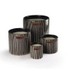 BOUGIE ZEBRE L - MANDARINE - COTE BOUGIE