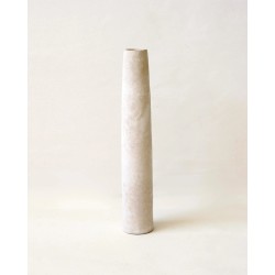 VASE SORRENTE L - BLANC SABLE - FAIENCE - D.11,5 x H.60 cm - MASAME