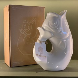 Carafe Glouglou - Blanc Brillant - Faïencerie Charolles