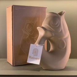 Carafe Glouglou - Sable mat - Faïencerie Charolles