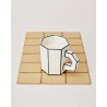TASSE A THE - NOIR & BLANC - L.12,5 P.8,2 H.9,4 cm - SERAX