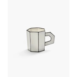 TASSE A THE - NOIR & BLANC - L.12,5 P.8,2 H.9,4 cm - SERAX