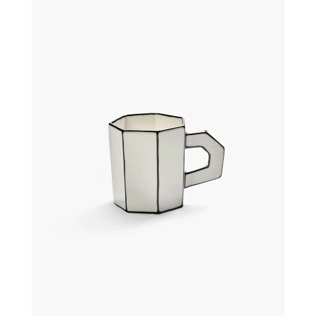 TASSE A THE - NOIR & BLANC - L.12,5 P.8,2 H.9,4 cm - SERAX