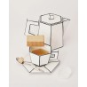 TASSE CAPPUCCINO & SOUCOUPE - NOIR & BLANC - L16,5 P.16,5 H9 cm - SERAX