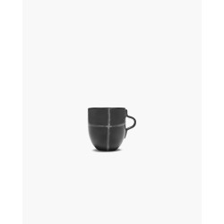 MUG PACIFIC ZUMA - NOIR  - L.8,5 P.8,5 H.9 cm - SERAX